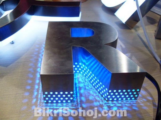 Stainless Steel Letters Signage Maker in Dhaka
